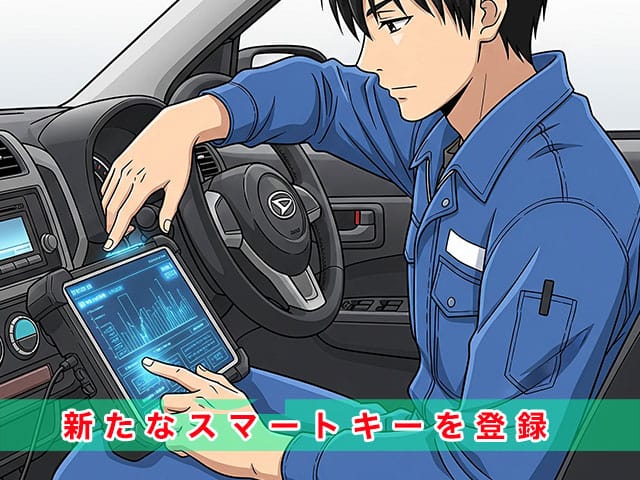 クラシトキーは新たなスマートキーを現地で登録します