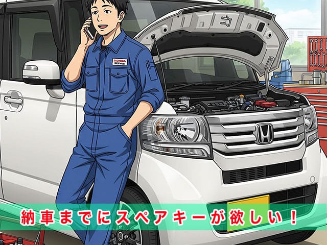 N-BOX（JF3/JF4）のスペアキー追加登録、車両情報がわかる状態でお電話下さい。No登録前でもOKです。