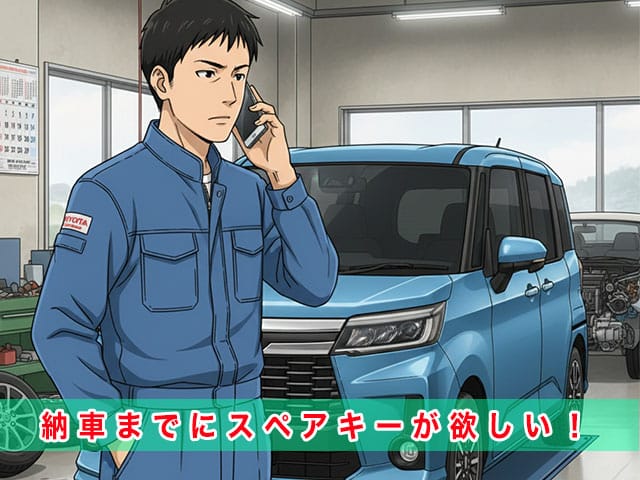 ルーミー（M900前期）のスペアキー追加登録、車両情報がわかる状態でお電話下さい。No登録前でもOKです。