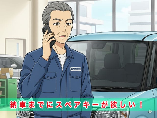 タント（LA600後期）のスペアキー追加登録、車両情報がわかる状態でお電話下さい。No登録前でもOKです。