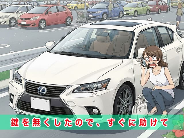 レクサスCTのスマートキー紛失から復旧までの流れ