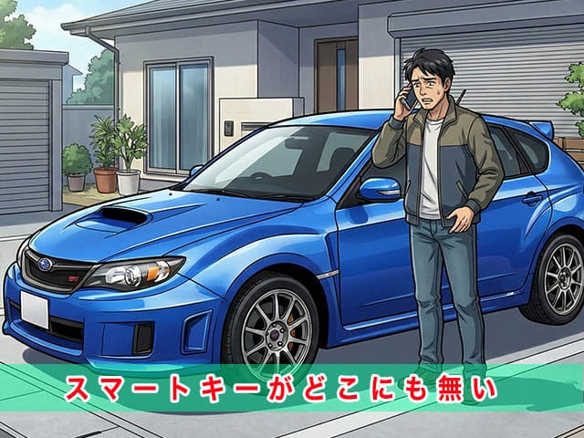 インプレッサのスマートキー紛失から復旧までの流れ