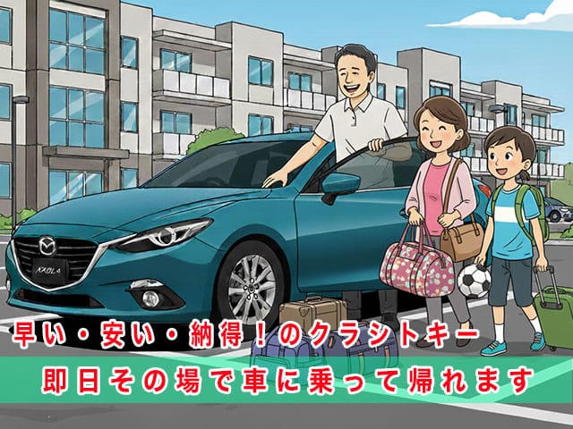 アクセラのスマートキー復旧は、早い・安い・納得！のクラシトキーにお任せ下さい