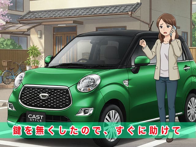 キャストのスマートキー紛失から復旧までの流れ