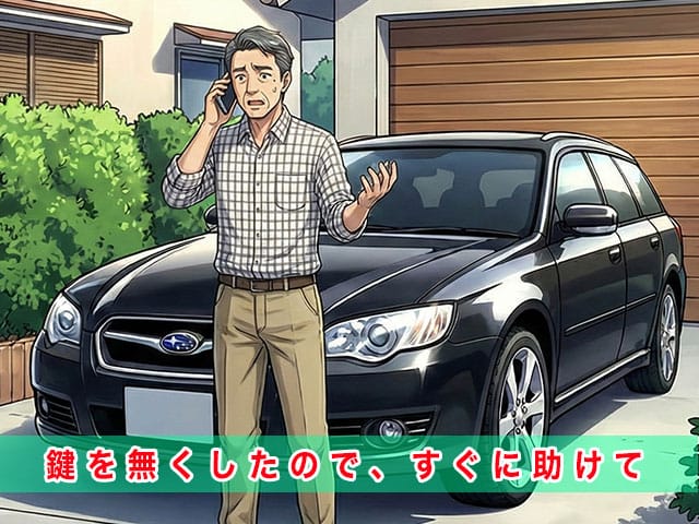 4代目レガシィのスマートキー紛失から復旧までの流れ