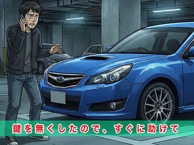 5代目レガシィのスマートキー紛失から復旧までの流れ