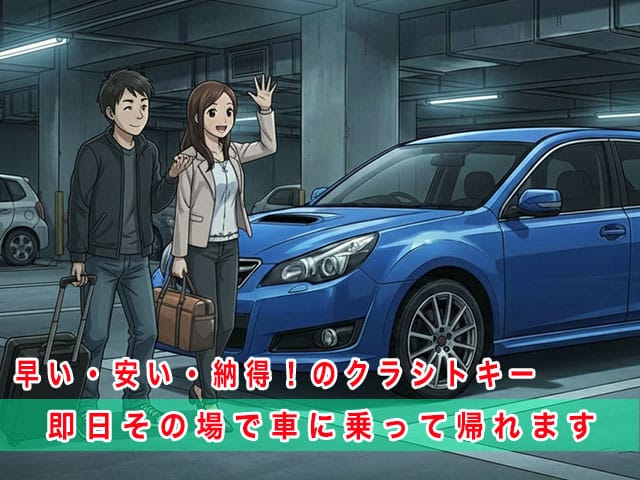 5代目レガシィのスマートキー復旧は、早い・安い・納得！のクラシトキーにお任せ下さい