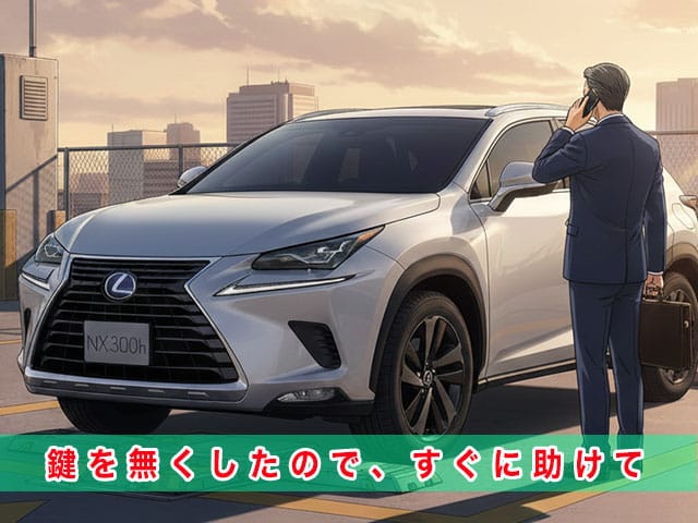 レクサスNX10系のスマートキー紛失から復旧までの流れ