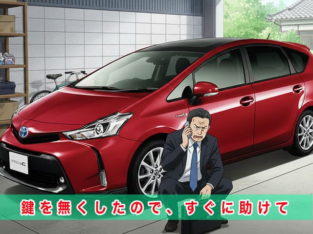 プリウスα40系後期型のスマートキー紛失から復旧までの流れ