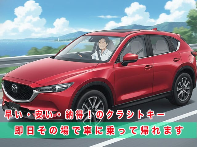 KF系前期型CX-5のスマートキー復旧は、早い・安い・納得！のクラシトキーにお任せ下さい