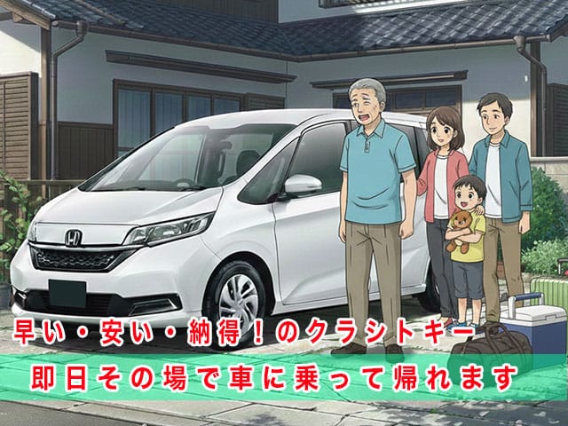 フリードGB5/6系のスマートキー復旧は、早い・安い・納得！のクラシトキーにお任せ下さい