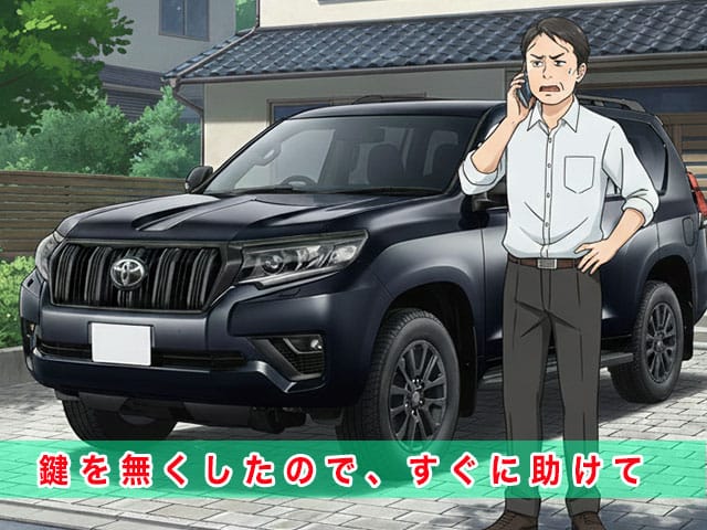 150系後期型ランドクルーザープラドのスマートキー紛失から復旧までの流れ