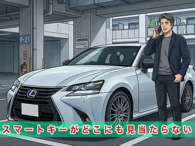 レクサスGS（10系）のスマートキー紛失から復旧までの流れ