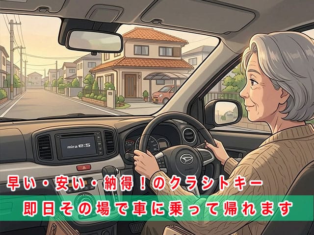 ミライース（LA300系）のスマートキー復旧は、早い・安い・納得！のクラシトキーにお任せ下さい